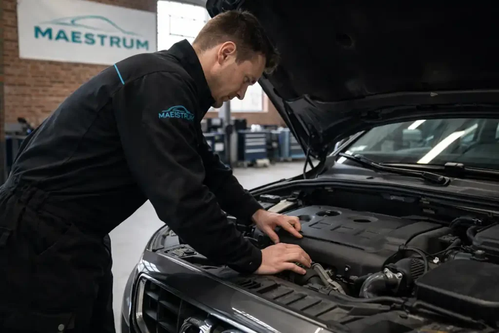 Revisión Volvo XC70 en Las Tablas realizada en el taller Maestrum