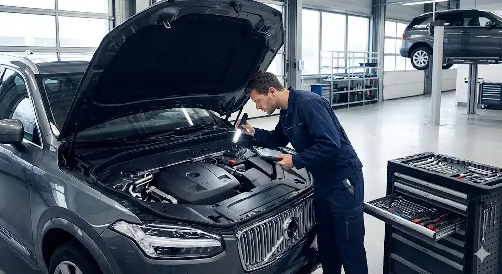Revisión del Volvo XC90 en Las Tablas Madrid en taller especializado