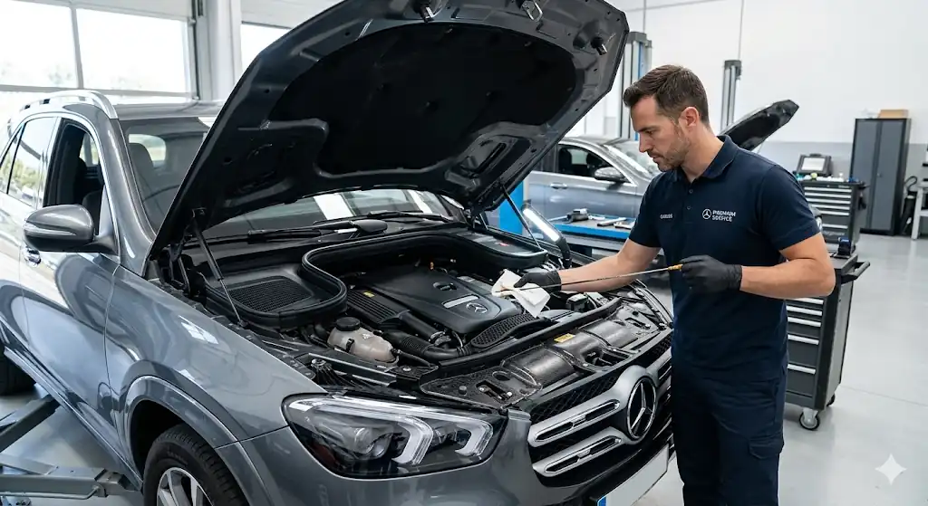 mantenimiento y reparacion de averias en mercedes clase gle en taller especializado